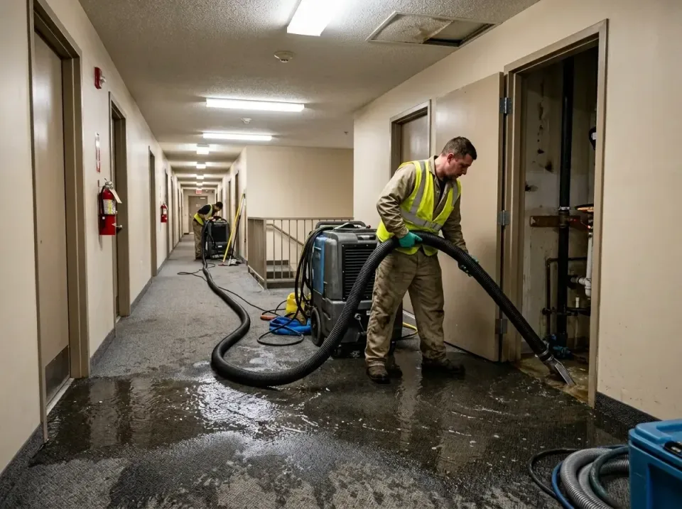 multi-unit-apartment-hallway-f-005 — frequently asked questions, Emergency Burst Pipe Water Extraction & Removal in Becker,…